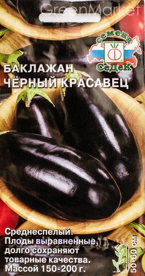Баклажан черный красавец характеристика и описание фото