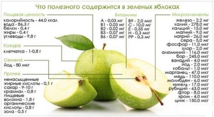 Сколько калорий в яблоке, калорийность на 100 грамм и в 1 шт