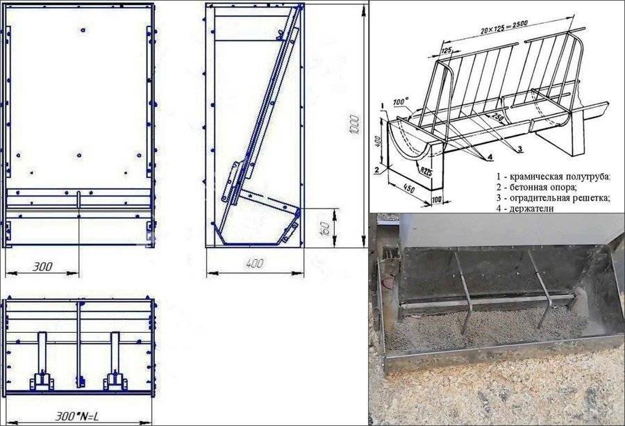 Бункерная кормушка для свиней своими руками чертежи с размерами из дерева
