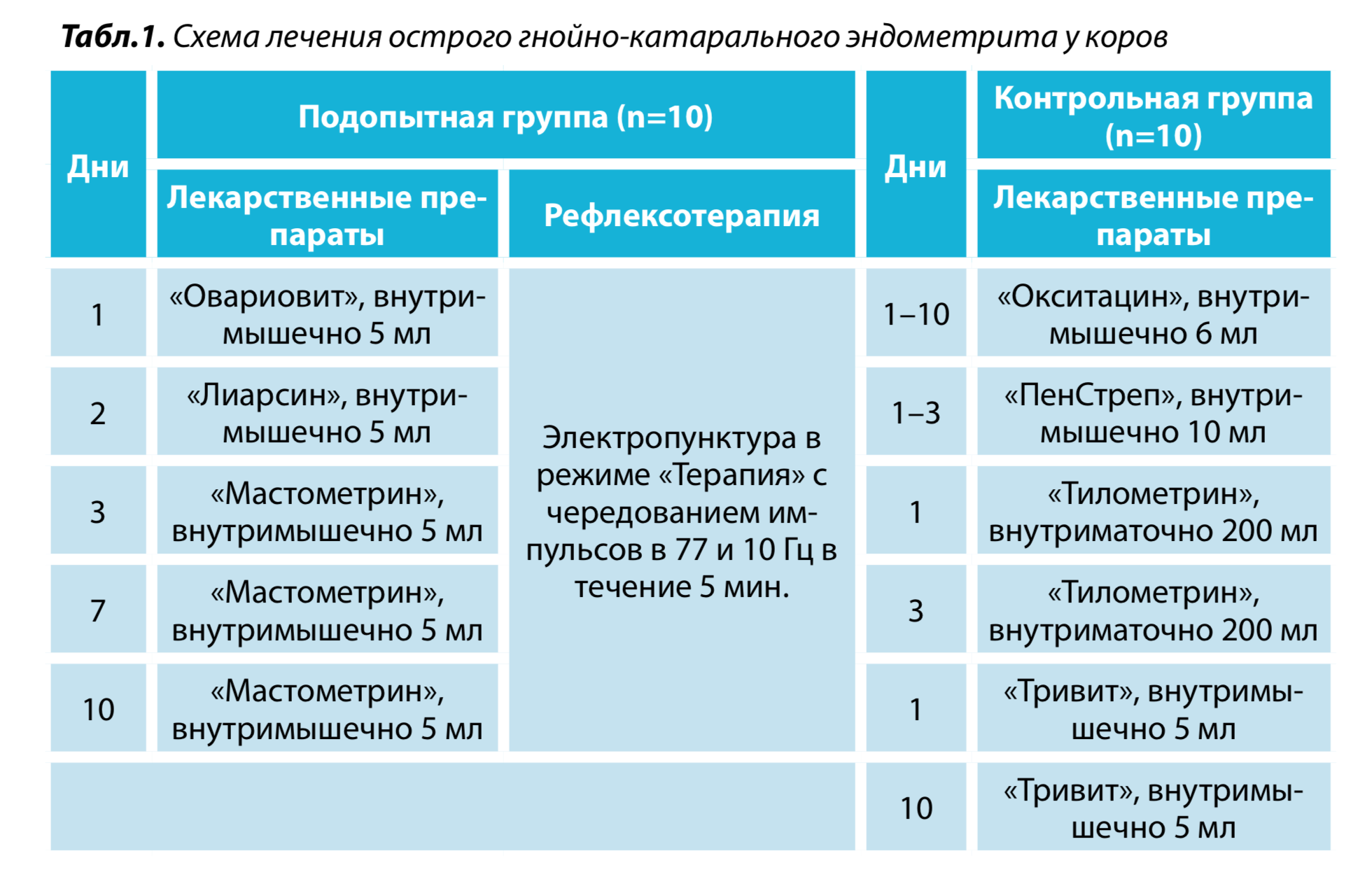 Лечение эндометрита у коров