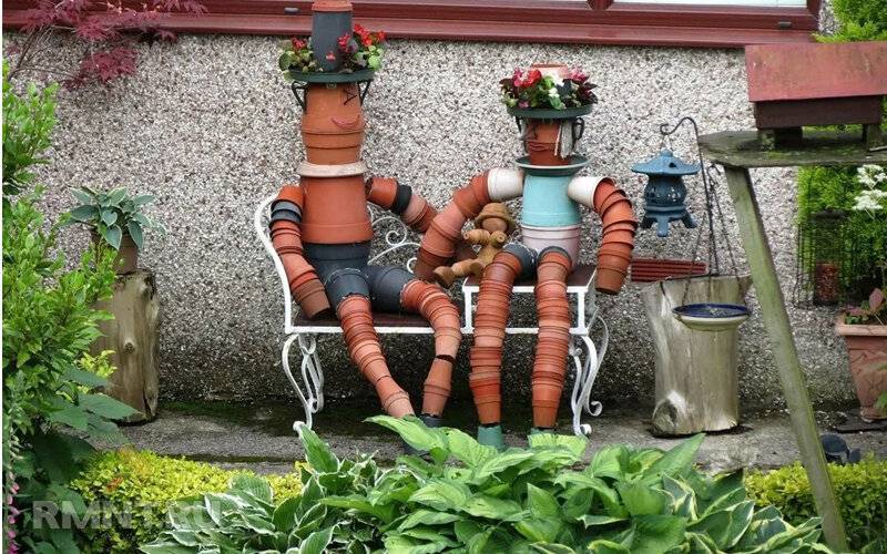 Украшения для сада: примеры декора своими руками. лучшие идеи оформления из подручных материалов
