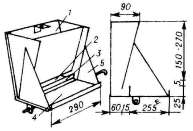 Бункерная кормушка чертеж