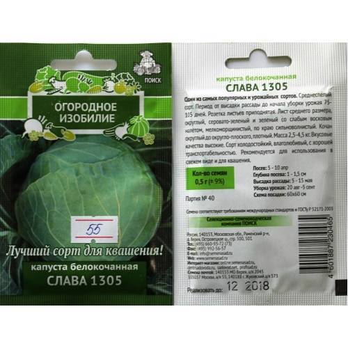 Капуста Слава 1305 Описание Сорта Фото