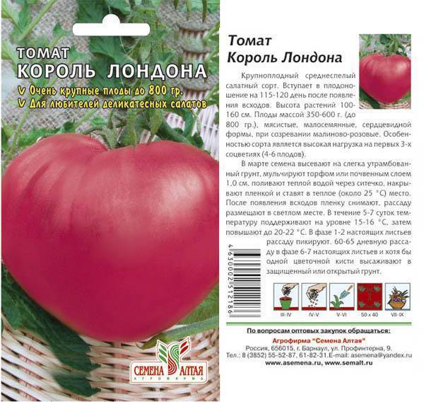 Характеристика и описание сорта томата король сибири, его урожайность