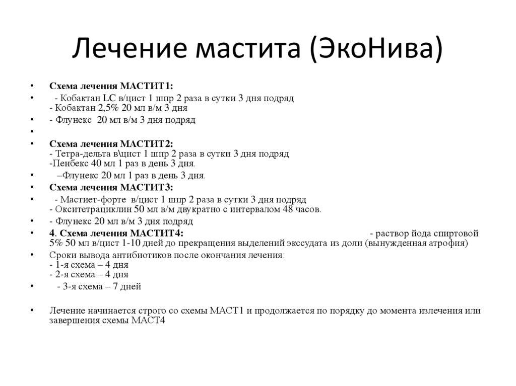 Мастит в домашних условиях быстро и эффективно. Схемы лечения мастита КРС. Схемы лечения субклинического мастита у коров. Схема лечения маститов. Схемы лечения маститов у КРС.