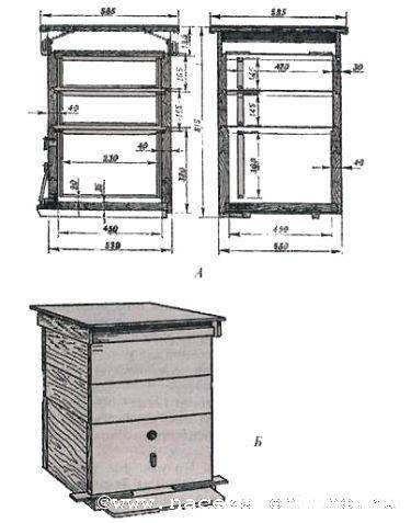 Технология содержание пчел в двухкорпусном улье на 12 рамок