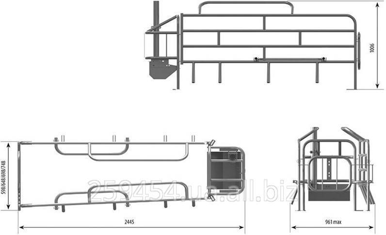 Станок для опороса свиней чертежи и размеры