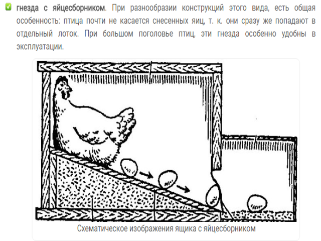 Гнездо для несушек своими руками чертежи