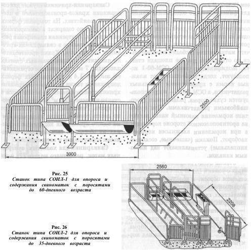 Станки для опороса своими руками чертежи и размеры