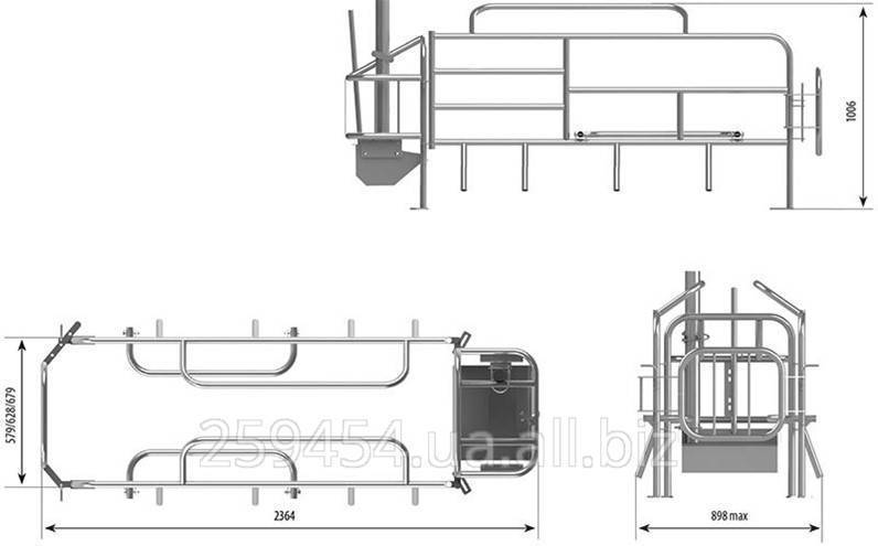 Станок для опороса свиней чертежи и размеры