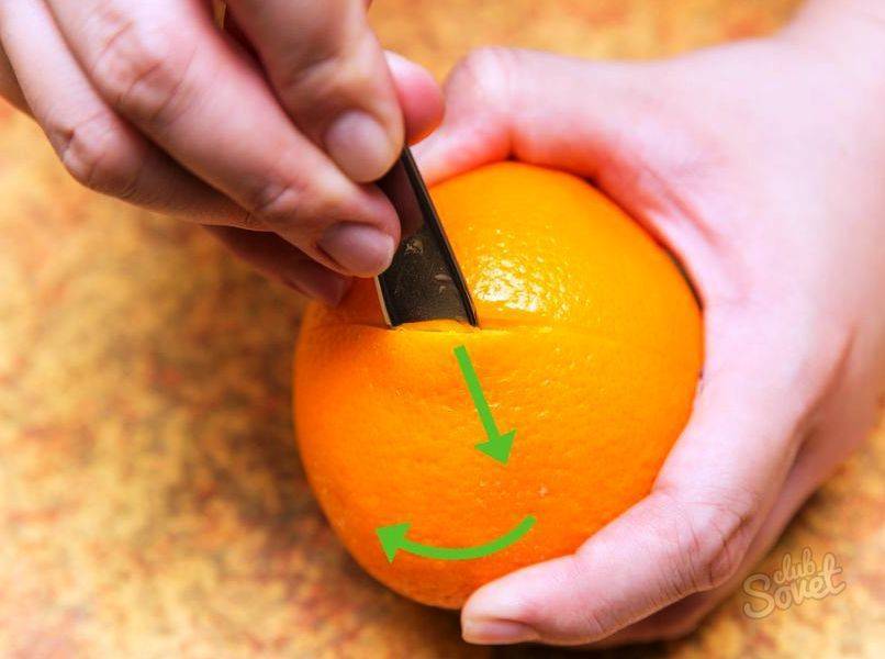 Как почистить апельсин от пленки