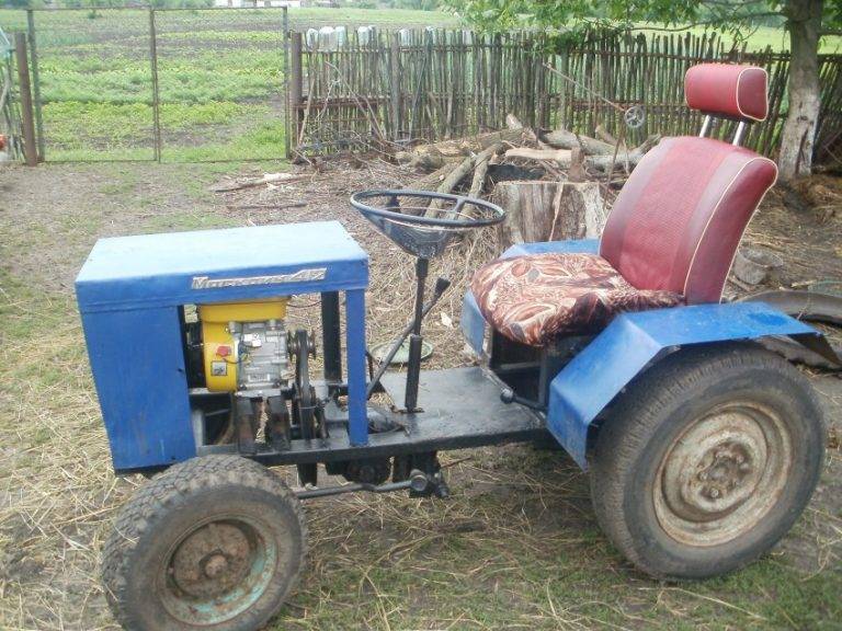 Изготовление мини-трактора своими руками в домашних условиях