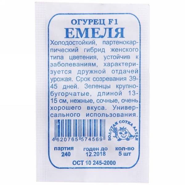 Обзор гибридного огурца «емеля»: преимущества и недостатки, особенности ухода